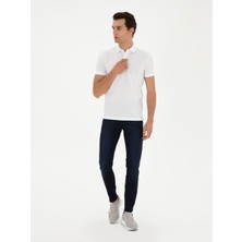 Cacharel Erkek Lacivert Slim Fit Pamuk Karışımlı Jean Pantolon 50285438-VR033