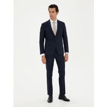 Cacharel Erkek Lacivert Slim Fit Yün Takım Elbise 50285134-VR033