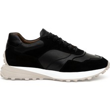 Cacharel Erkek Siyah Eva Taban %100 Deri Sneaker Ayakkabı 50277673-VR046