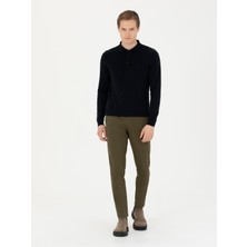Cacharel Erkek Koyu Haki Pantolon (Kanvas-Chino) 50274020-VR111