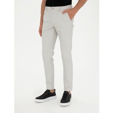 Cacharel Erkek Taş Slim Fit Beli Lastikli Kanvas Pantolon 50284774-VR049