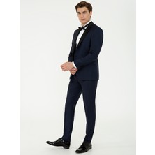 Cacharel Erkek Lacivert Ex. Slim Fit Yelekli Smokin Damatlık 50236701-VR033