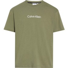 Calvin Klein Bisiklet Yaka Yeşil Erkek T-Shirt K10K111346MSS