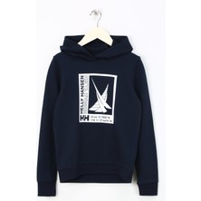 Helly Hansen Baskılı Erkek Çocuk Lacivert Sweatshırt HHA.41806-HHA.597-JR Port Sweat