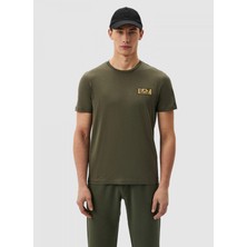 Ea7 Bisiklet Yaka Haki Erkek T-Shirt 3DPT07PJM9Z
