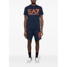 Ea7 Lacivert Erkek Sweat Şort 3DPS76PJSHZ