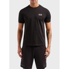 Ea7 Bisiklet Yaka Siyah Erkek T-Shirt 3DPT12PJ7BZ