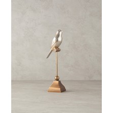 English Home Shiny Bird Polyresin Biblo Gold