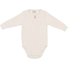 Baboo Waffle Alt - Üst Bebek Takım - Krem 1-2 Yaş
