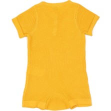 Baboo Kısa Kollu Tulum - Sarı 6-12 Ay