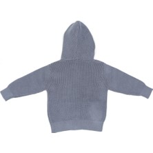 Baboo Mavi Bebek ve Çocuk Kapüşonlu Hırka 4-6 Yaş