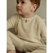 Baboo Waffle Alt - Üst Çocuk Takım - Krem 4-6 Yaş