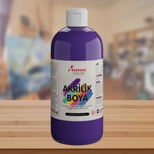 Mor Akrilik Boya 500 gr Sanatsal, Dekoratif, Hobi Amaçlı, Canlı Renkler