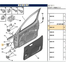 Fase Ön Kapı Gergi Partner Berlingo Dw8 (22367002-09040235-TRL9181G4-9181G4)