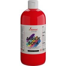 Kırmızı Akrilik Boya 500 gr Sanatsal, Dekoratif, Hobi Amaçlı, Canlı Renkler