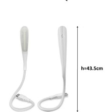 Dizayn LED USB Girişli 14 Ledli Kitap Okuma Başlıklı 3 Kademeli Dokunmatik Masa / Kitap Okuma Lambası