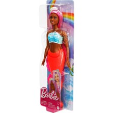 Barbie Dreamtopia Deniz Kızı Bebekler - Kırmızı Kuyruk Beyaz Taç