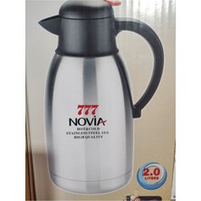 Refox 777 Japan Süper 2 Litre 18/10 Çelik Çay Su Termos Inox Sürahi Tipi Termos 6-8 Saat Koruma