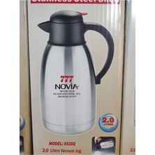 Refox 777 Japan Süper 2 Litre 18/10 Çelik Çay Su Termos Inox Sürahi Tipi Termos 6-8 Saat Koruma