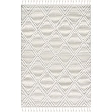 Venucci Home & Living Quincey Bukleli Yumuşak Peluş Post Shaggy Krem Çocuk Odası Oturma Odası Salon Mutfak Halısı