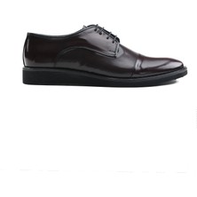 Erkek Bordo Poliüretan Rugan Deri Ayakkabı