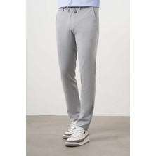 Morven  Erkek Gri Poliviskon Trend Ipli Jogger Slim Fit Spor Pantolon
