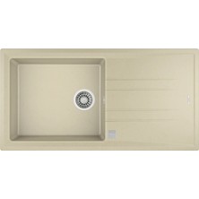 Teka Stone 60 L-Tg Tek Gözlü Tezgahüstü Topasbej Granit Evye