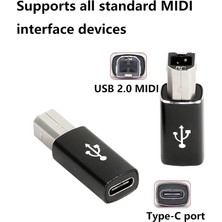 Mavi Ay Bilişim Type C To USB B  Klavye Midi Yazıcı Printer Çevirici Dönüştürücü Adaptör