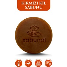 Sabunal Kırmızı Kil Sabunu Cilt Kusurlarına Yönelik Doğal Çözüm Leke ve Sivilceli Yağlı Ciltler Için 3 Adet