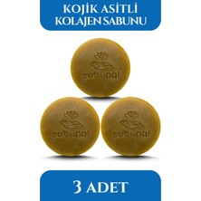 Sabunal Kolajen Sabunu Hyalüronik Asit ve Kojik Asit Içeren Aydınlatıcı Anti-Aging 3 Adet