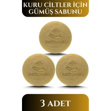 Sabunal Kolloidal Gümüş Suyu Sabunu Kuru Ciltler Için Besleyici Cilt Bakımı 3 Adet