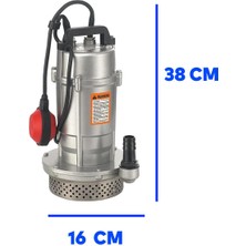 Badem10 Alüminyum Gövdeli 1 Hp Dalgıç Tip Temiz Su Pompası Rainpump 0.75 Kw Monofaze Kuyu Drenaj Boşaltma