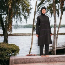 Shopiolog Ekstra Uzun Kollu Gizli Fermuarlı Ara Biyeli Tam Tesettür