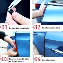 Le Moins Cher Citroen Ds1/ds2/ds3/ds4/ds5 Lüx Oto Kapı Koruyucu Fitil 4 Metre