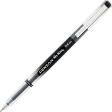 Pensan My King Iğne Uçlu Metal Klipsli Jel Tükenmez Kalem 0.5 mm Siyah - 5 Adet