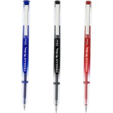 Pensan My King Iğne Uçlu Metal Klipsli Jel Tükenmez Kalem 0.5 mm Siyah - 5 Adet