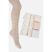 Katamino Kız Çocuk Külotlu Çorap Ince Desenli Mikro Monti 3lü