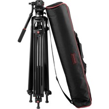 Fototek Pdx 0508B Pro 190CM Video Tripod 10KG Kapasite Örümcek Bacak