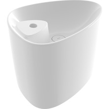 Bocchi Etna Tezgah Üstü Monoblok Lavabo 58 cm Batarya Banklı Parlak Beyaz
