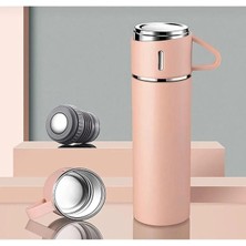 Vacuum Flask Set Üç Bardaklı Kutulu Termos Seti 500 ml