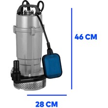 Badem10 Alüminyum Gövdeli 2 Hp Dalgıç Tip Temiz Su Pompası Rainpump 1.5 Kw Trifaze Kuyu Drenaj Boşaltma