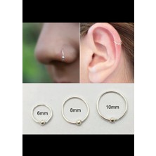 Ares Collection Unısex 316L Cerrahi Çelik Tek Toplu Halka Hızma Piercing