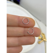 Ares Collection Unısex 316L Cerrahi Çelik Tek Toplu Halka Hızma Piercing