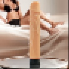 LOVEX 22CM Titreşimli Realistik Vibratör Anal Vajinal Gerçekçi Damarlı Yumuşak Yapay Penis Dildo