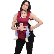 Momella Baby Ergonomik Kanguru Bebek Taşıma (Bordo - Bordo)