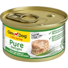 Gimdog Pure Delight Jöle Içinde Parça Tavuklu ve Kuzulu Yetişkin Köpek Konservesi 85 gr
