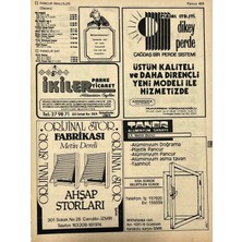 Hasyılmaz Izmir 1982-1983 Meslek Reklam Ilanı Efemera S465