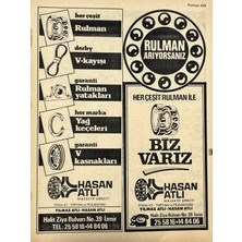 Hasyılmaz Izmir 1982-1983 Meslek Reklam Ilanı Efemera S495