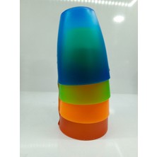 Urve 4 Adet Plastik Tabak (4 Farklı Renk)