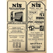 Hasyılmaz Izmir 1982-1983 Meslek Reklam Ilanı Efemera S145